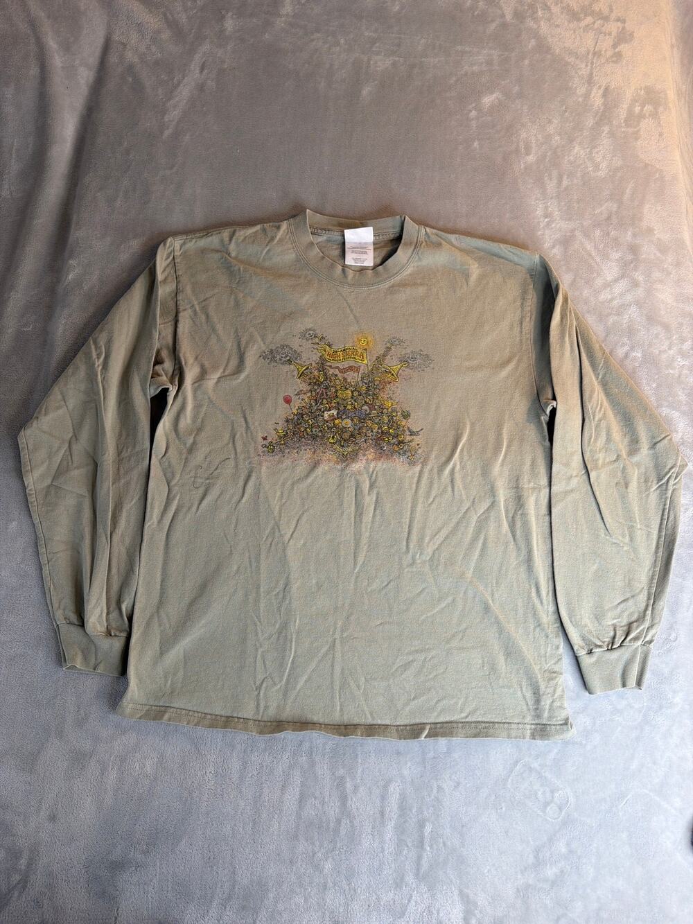 Vintage High Sierra Music Festival 2010 Long Sleeve Shirt Quincy CA Size Large